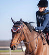 bonnet cheval gris cordes rouge silver alexandra ledermann sportswear alsportswear