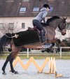 couvre reins cheval noir doré laine monoquatier alexandra ledermann sportswear alsportswear