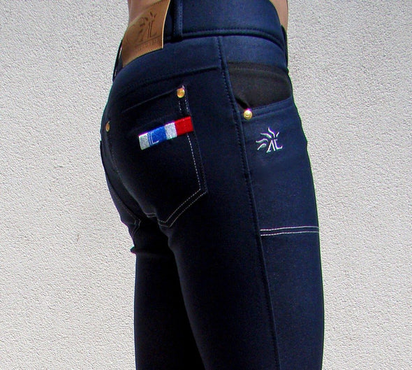 pantalon technique capital bleu poche alexandra ledermann sportswear alsportswear