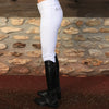 pantalon equitation animal blanc profil gauche alexandra ledermann sportswear AL Sportswear