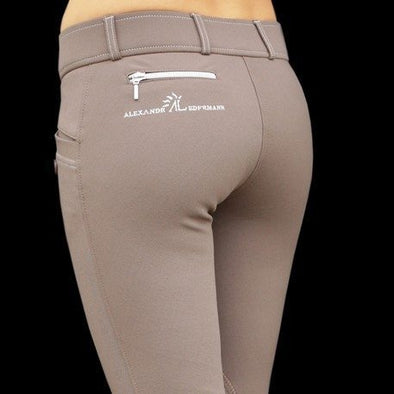 pantalon déquitation technique ideeal taupe dos alexandra ledermann sportswear