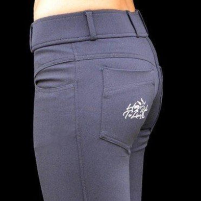 pantalon équitation technique live al gris foncé profil alexandra ledermann sportswear alsportswear
