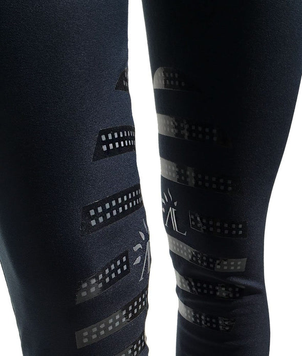 Pantalon d'équitation Al-Chimie bleu marine grip silicone Alexandra Ledermann ALSportswear