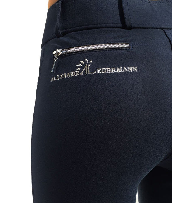 Pantalon d'équitation Al-Chimie bleu marine poche zip Alexandra Ledermann ALSportswear