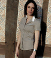 Chemise Baccara taupe Alexandra Ledermann Sportswear ALsportswear