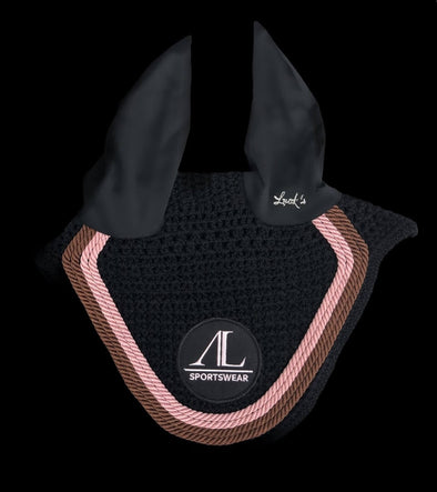bonnet noir 4 cordes choco rose poudre cheval alexandra ledermann sportswear alsportswear