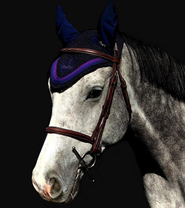 bonnet cheval bleu nuit cordes bleu roi violet alexandra ledermann sportswear alsportswear