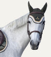 bonnet cheval kaki cordes blanc or alsportswear alexandra ledermann sportswear