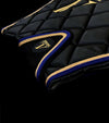 bonnet cheval noir cordes bleu roi fonce or plat alexandra ledermann sportswear alsportswear