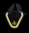 bonnet noir 4 cordes jaune eclat et silver alexandra ledermann sportswear al sportswear
