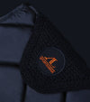 ensemble tapis bonnet cheval noir logo orange zoom alexandra ledermann sportswear alsportswear