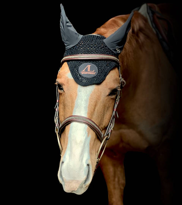 bonnet cheval noir et caramel alexandra ledermann sportswear alsportswear