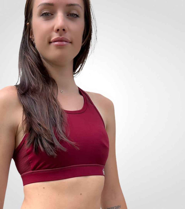Brassière de Sport Compact Rouge ∙ AL Sportswear – Alexandra