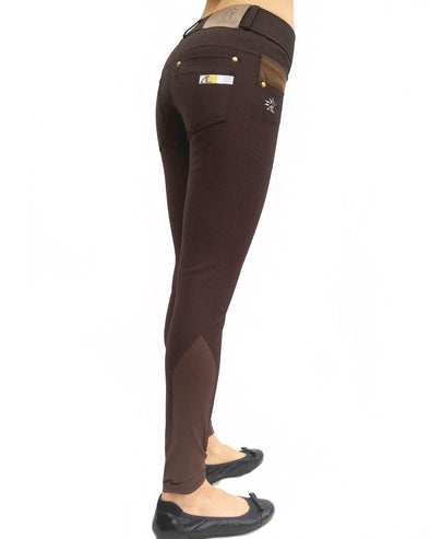 pantalon equitation technique capital chocolat dos alexandra ledermann sportswear alsportswear