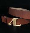 ceinture equitation al cuir chocolat alexandra ledermann sportswea
