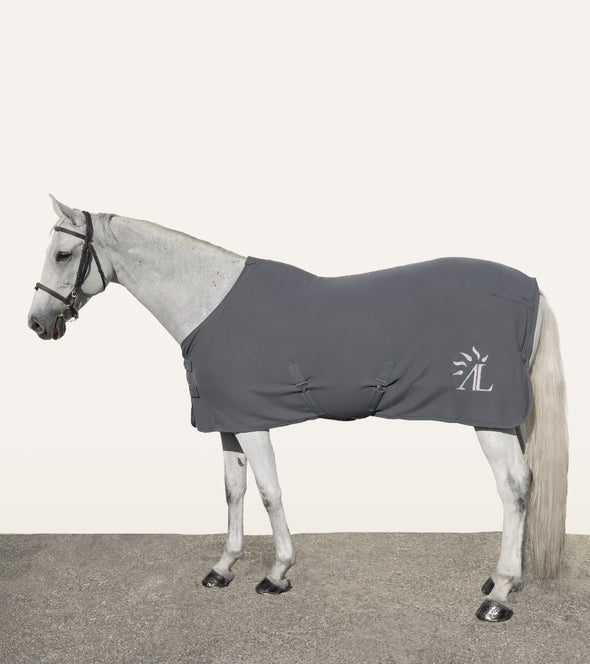 chemise polaire grise cheval alsportswear alexandra ledermann sportswear