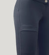 pantalon equitation full grip color vibes noir et bordeaux poche droite alexandra ledermann sportswear al sportswear