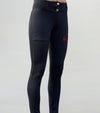 pantalon equitation full grip color vibes noir et bordeaux avant alexandra ledermann sportswear al sportswear