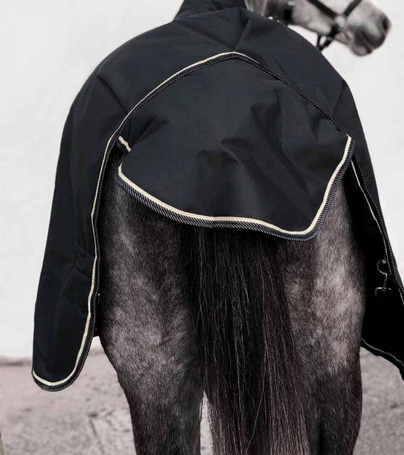 couverture hiver cheval noire beige 400g rabat queue alexandra ledermann sportswear alsportswear