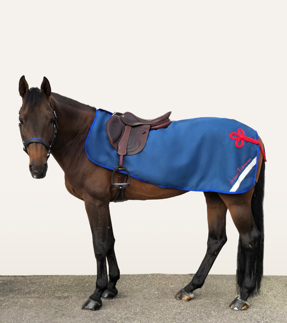 couvre reins bleu roi rouge impermeable polaire cheval alexandra ledermann sportswear alsportswear