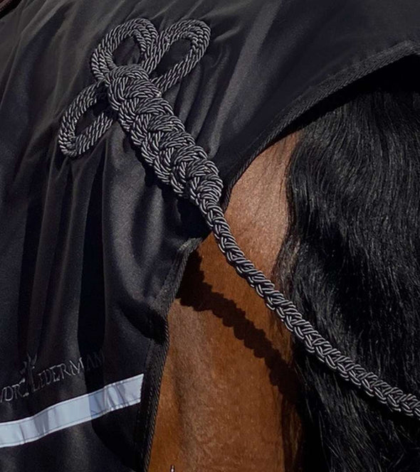 couvre reins imper polaire cheval noir tresse gris anthracite alexandra ledermann sportswear alsportswear