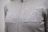 sweat monday gris clair chiné detail poitrine alexandra ledermann sportswear alsportswear