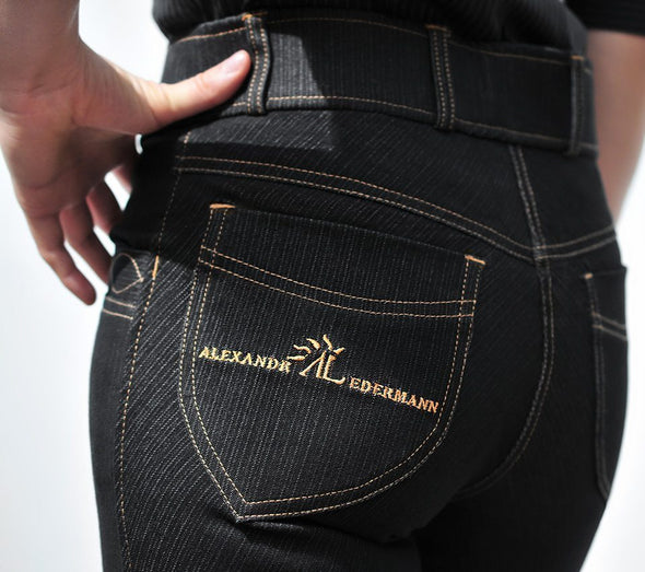 pantalon equitation technique love al noir poche coeur alexandra ledermann sportswear alsportswear
