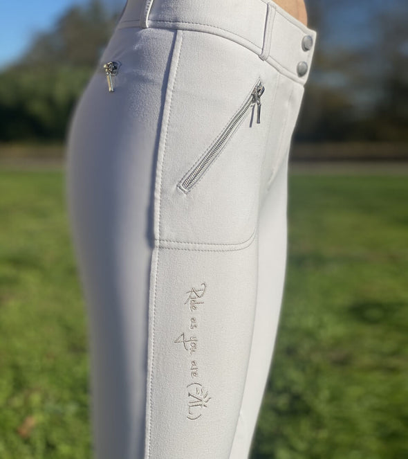 Pantalon Easy Rider microfibre blanc Alexnadra Ledermann Sportswear