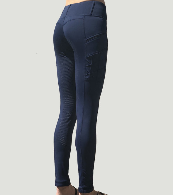 pantalon equitation bleu marine push up full grip magic vibes alexandra ledermann sportswear alsportswear