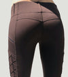 pantalon equitation galbant chocolat full grip magic vibes arriere alexandra ledermann sportswear alsportswear