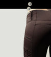 pantalon equitation full grip magic vibes chocolat poche monnaie alexandra ledermann sportswear alsportswear