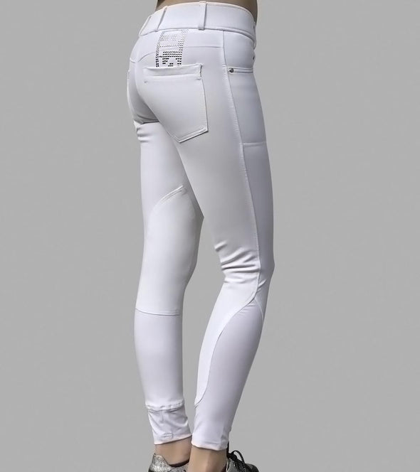 pantalon equitation metalical blanc femme arriere alexandra ledermann sportswear alsportswear