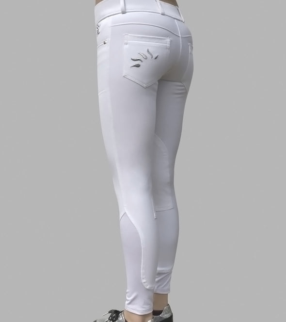 pantalon equitation metalical blanc arriere gauche alexandra ledermann sportswear alsportswear