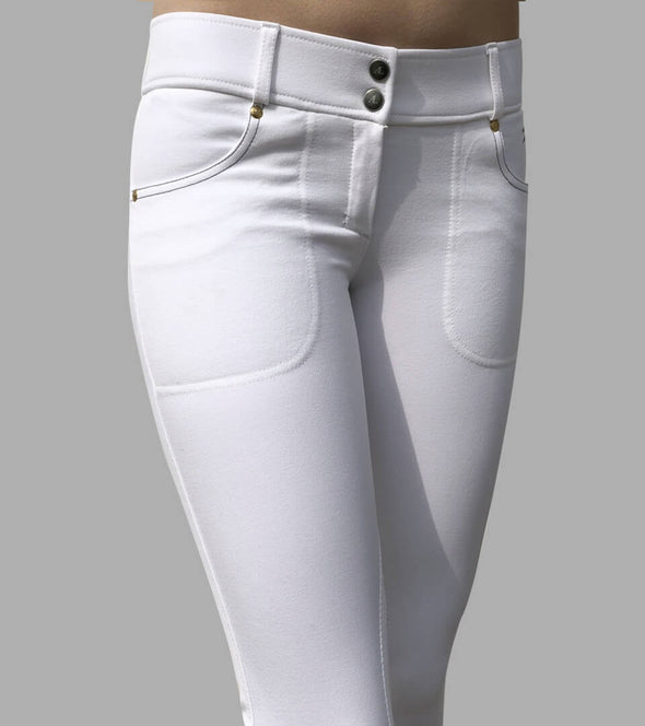 pantalon equitation metalical blanc poches alexandra ledermann sportswear alsportswear