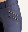 pantalon equitation technique rival grip bleu jean poches zip alexandra ledermann sportswear