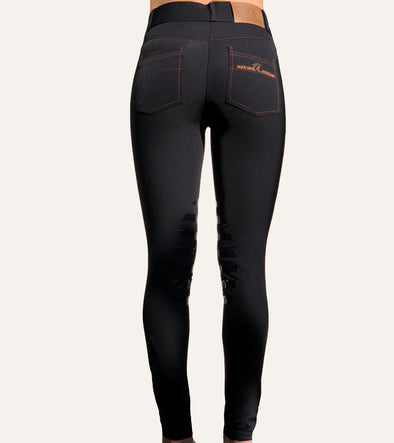 pantalon équitation technique rival grip noir femme arriere alexandra ledermann sportswear alsportswear
