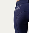 pantalon equitation taille haute grip marine zoom broderie genial alsportswear alexandra ledermann sportswear