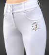 pantalon de concours equitation femme no name blanc alexandra ledermann sportswear alsportswear