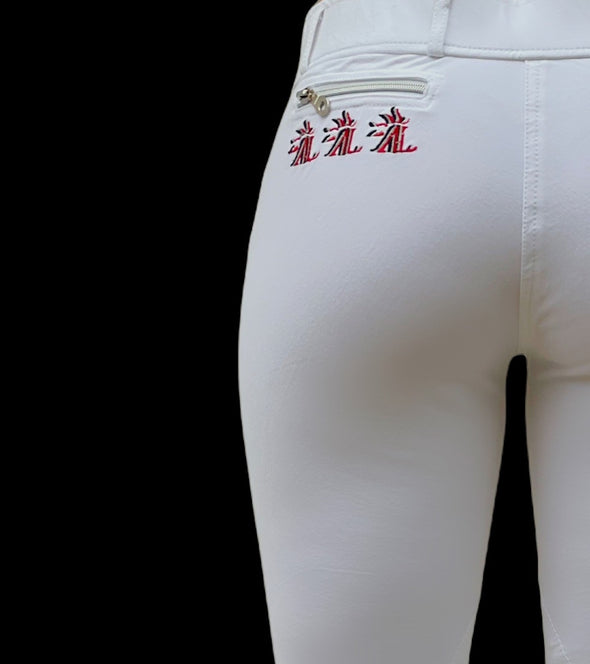 pantalon equitation concours femme royal blanc alexandra ledermann sportswear alsportswear