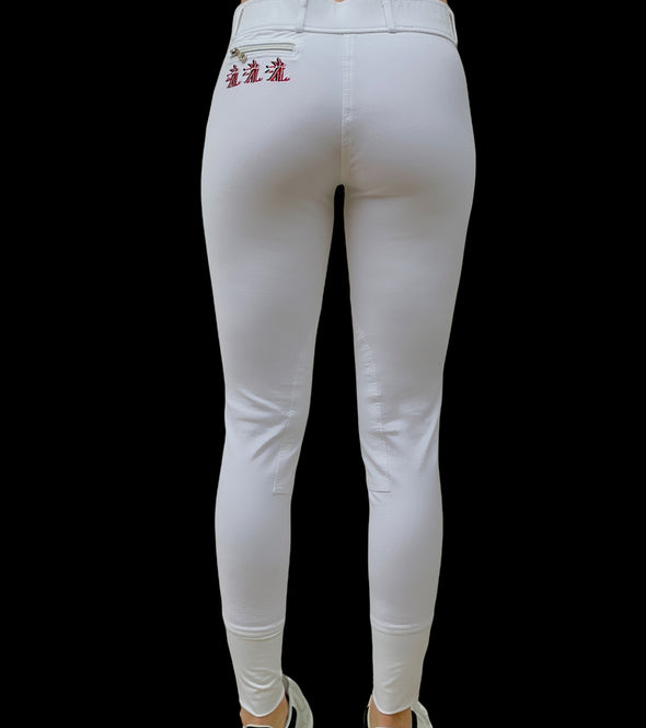 pantalon concours femme royal blanc alexandra ledermann sportswear alsportswear