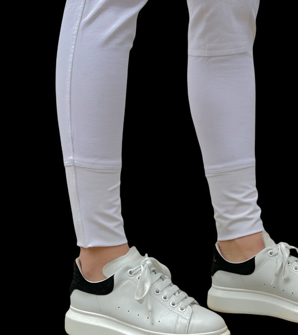 pantalon de concours equitation royal blanc bas lycra alexandra ledermann sportswear alsportswear