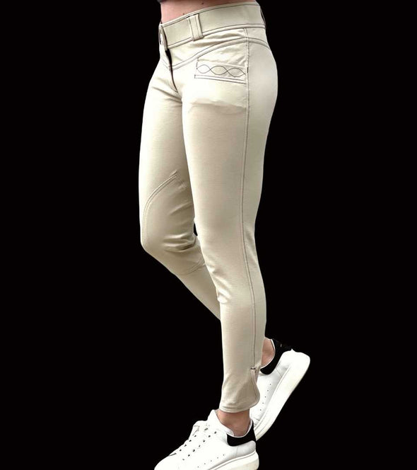 pantalon equitation original beige velcro alexandra ledermann sportswear alsportswear