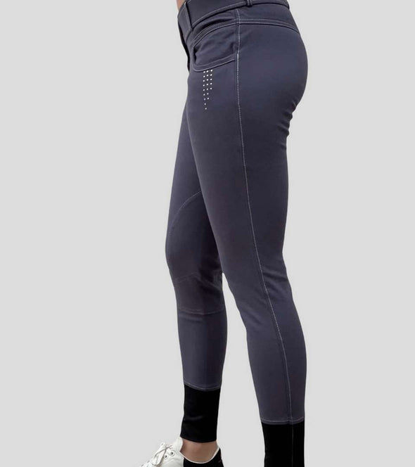 pantalon equitation coton femme sculptural gris smoke lycra alexandra ledermann sportswear alsportswear