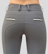 pantalon equitation femme confortable gris no name alexandra ledermann sportswear alsportswear