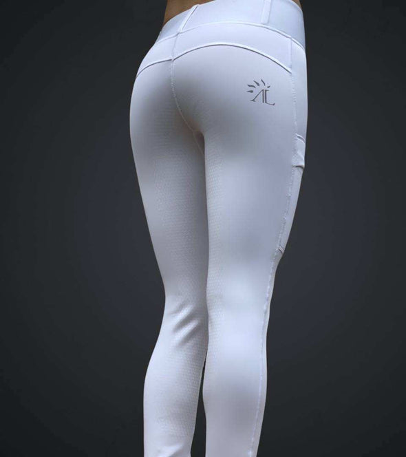 pantalon equitation full grip blanc diamond vibes al sportswear alexandra ledermann sportswear