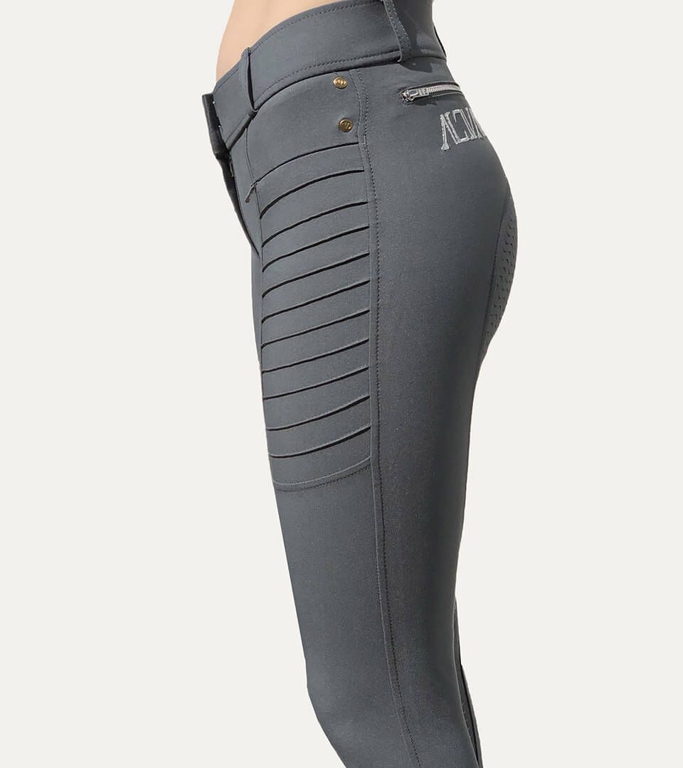 Pantalon d'équitation Full Grip Geni-AL Gris • Alexandra Ledermann –  Alexandra Ledermann Sportswear