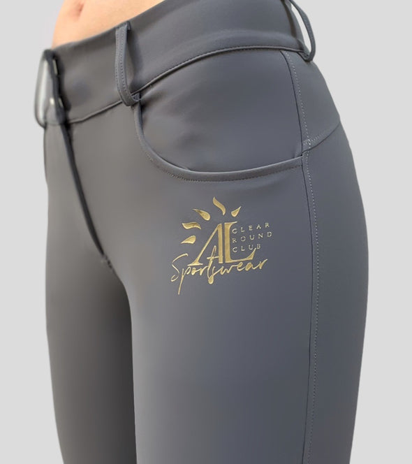 pantalon equitation gris avec grip no name alexandra ledermann sportswear alsportswear