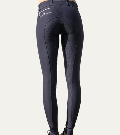 pantalon equitation femme cynisc al full grip bleu dos alsportswear alexandra ledermann pantalon femme cynisc al full grip bleu zoom avant alsportswear alexandra ledermann sportswear