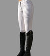 Pantalon Equitation Femme Genial Thaute Full Grip Blanc Face Avec Bottes Alsportswear Alexandra Ledermann Sportswear