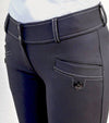 pantalon equitation microfibre gris femme ideeal poche alexandra ledermann alsporstwear